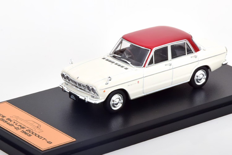 アシェットジャパンコレクション 1:43 日産 プリンス スカイライン 2000GT-B 1965 ホワイト/ダークレッド Hachette Japan Collection 1:43 Nissan Prince Skyline 2000GT-B 1965 white darkred 8,496円