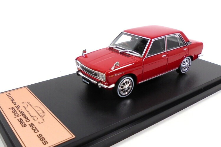 アシェットジャパンコレクション 1:43 日産 ダットサン ブルーバード 1600 SSS 1969 レッド Hachette Japan Collection 1:43 Nissan Datsun Bluebird 1600 SSS year 1969 red