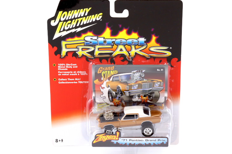 Johnny Lightning 1/64 ポンティアック グランプリ ゴールド 1971 Street Freaks ZingersJohnny Lightning 1:64 Street Freaks Zingers 1971 Pontiac Grand Prix gold｜Reowide モデルカー カタログ SHOP