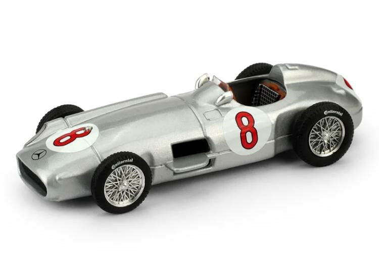 Brumm 1/43 メルセデスベンツ F1 W196 #8 ワールドチャンピオン 優勝 オランダGP 1955 JUAN MANUEL FANGIO Brumm 1:43 MERCEDES BENZ - F1 W196 N 8 WORLD CHAMPION WINNER DUTCH GP 1955 JUAN MANUEL FANGIO