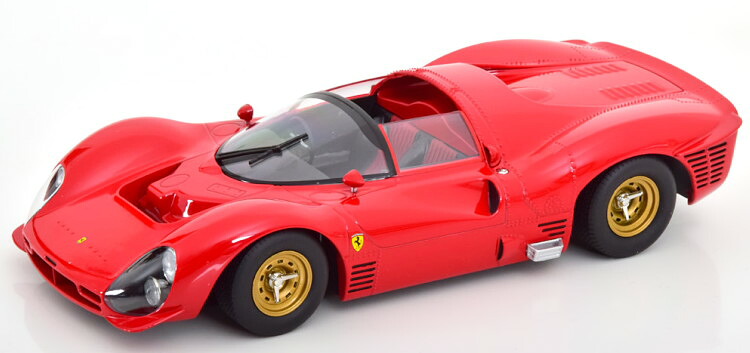 ベルク83 1/18 フェラーリ 330 P3 スパイダー プレーンボディバージョン 1966 レッド Werk83 1:18 Ferrari 330 P3 Spyder Plain Body Version 1966 red