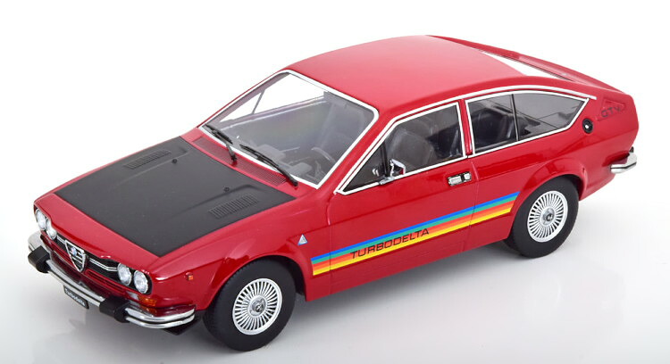 KK-SCALE 1/18 アルファロメオ GTV 2000 Turbodelta 1979 レッド/フラットブラックKK-Scale 1:18 Alfa Romeo GTV 2000 Turbodelta 1979 red flatblack｜Reowide モデルカー カタログ SHOP
