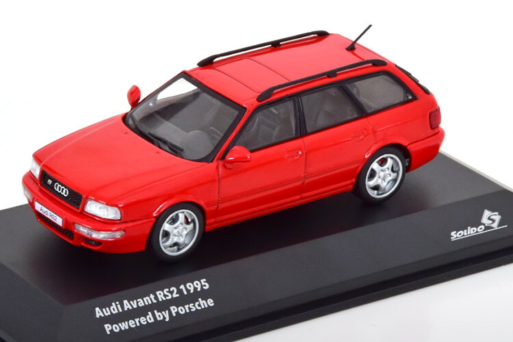 ソリド 1/43 アウディ アバント RS2 パ単語 バイ ポルシェ 1995 赤いことSOLIDO 1:43 AUDI Avant RS2 Powered by Porsche 1995 red 車-おもちゃ