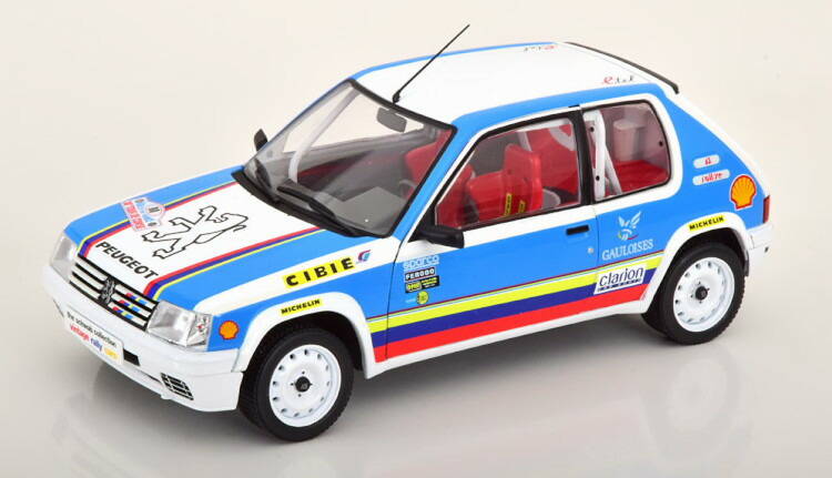 Modèle réduit Peugeot - 205 1.9 Rally Schwab Collection 1990 1/18