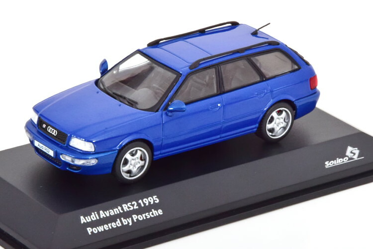ソリド 1/43 アウディ アバント RS2 Powered by Porsche 1995 ブルー SOLIDO 1:43 AUDI Avant RS2 Powered by Porsche 1995 blue