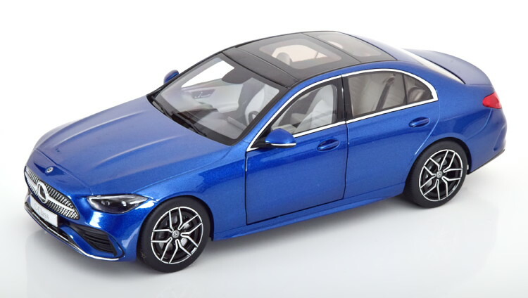 NZG 1/18 メルセデス CクラスW206 サルーン 2021 ブルーメタリック スペシャルエディション 開閉NZG 1:18 Mercedes C-Klasse W206 Saloon 2021 bluemetallic special edition of Mercedes