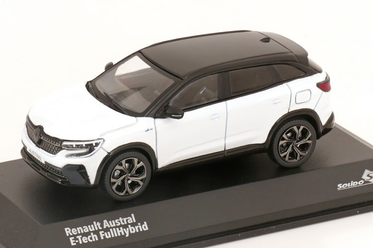 ソリド 1/43 ルノー オーストラル E-Tech 盛りだくさん変わり種 ホワイトメタリック/黒いことSolido 1:43 Renault Austral E-Tech Full Hybrid whitemetallic black ミニカー・トイカー-車-おもちゃ