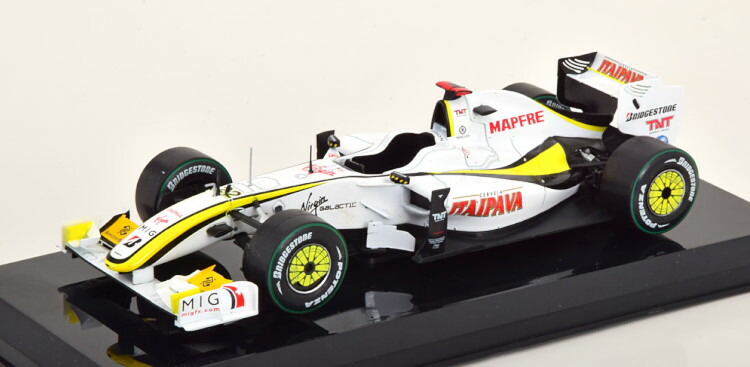 Premium Collectibles 1/24 ブラウンGP001 ワールドチャンピオン 2009 Button in blister Premium Collectibles 1:24 Brawn GP001 World Champion 2009 Button in blister