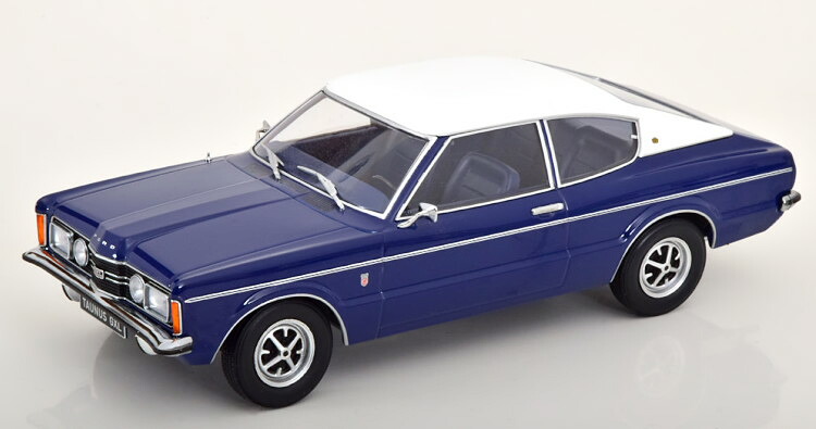 KK-SCALE 1/18 フォード タウヌス GXL クーペ 1971 ダークブルー/ホワイトKK-Scale 1:18 Ford Taunus GXL Coupe 1971 darkblue white｜Reowide モデルカー カタログ SHOP 16,872円