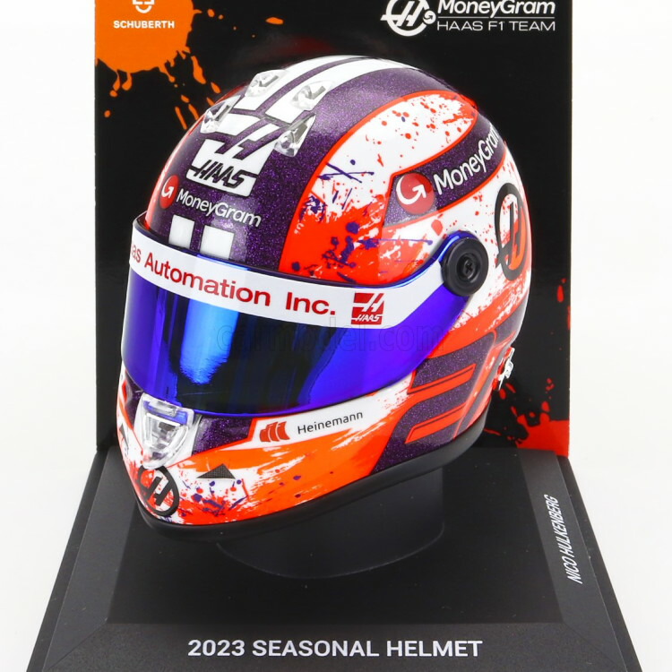 HAAS F1 ロマングロージャン 1/2ヘルメット　オートグラフ入り。 HAAS F1 ロマングロージャン 1/2ヘルメットオートグラフ入り。