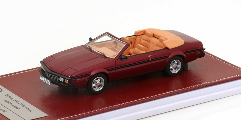 GIM 1:43 ビッター SC オープンカー 1983-1989 レッドメタリック 押さえる150台GIM 1:43 Bitter SC Convertible 1983-1989 redmetallic Limited Edition 150 pcs