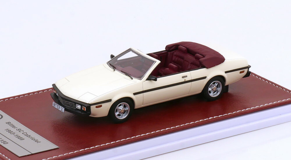 GIM 1:43 ビッター SC オープンカー 1983-1989 白いこと 押さえる150台GIM 1:43 Bitter SC Convertible 1983-1989 white Limited Edition 150 pcs