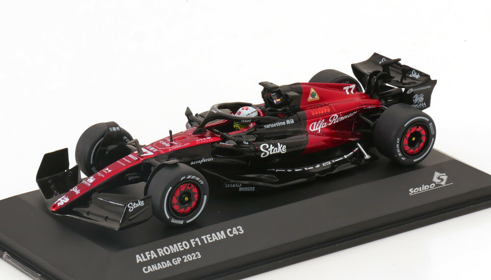 ソリド 1/43 アルファ ロメオ C43 カナダGP 2023 Bottas Solido 1:43 Alfa Romeo C43 GP Canada 2023 Bottas