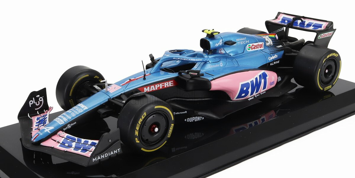 エディコラ 1/24 アルピーヌ F1 A522 チーム アルピーヌ BWT #31 2022 エステバン オコン ショーケース付き EDICOLA 1/24 ALPINE F1 A522 TEAM ALPINE BWT N31 SEASON 2022 ESTEBAN OCON WITH SHOWCASE