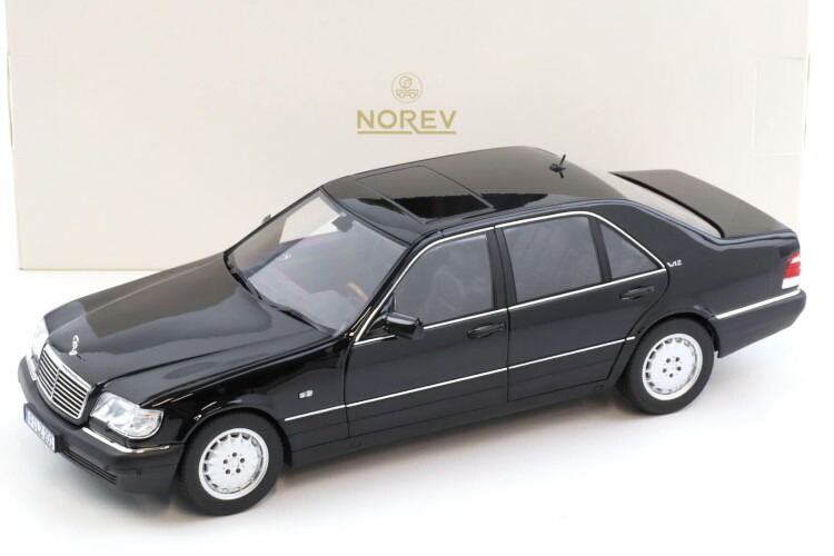 ノレブ 1/18 メルセデス ベンツ S600 Sクラス 1997 オブシディアンブラックメタリック 開閉Norev 1:18 Mercedes-Benz S600 S-Class 1997 Obsidian Black Metallic