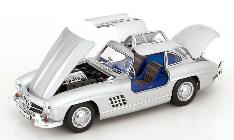 ノレブ 1/18 メルセデス 300 SL ガルウィング 1954 しろがね色 660台押さえる 開閉Norev 1:18 Mercedes 300 SL Gullwing 1954 silver Limited Edition 660 pcs