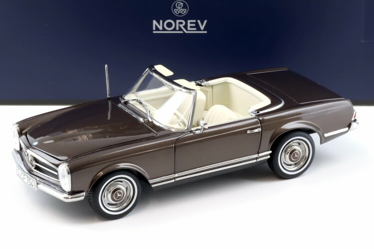 ノレブ 1/18 メルセデスベンツ 230 SL パゴダ W113 1963 ブロンズメタリック/ホンブルグ帽とっ始め 300台押さえる 開閉\u003cBR\u003eNorev 1:18 Mercedes Benz 230 SL Pagoda W113 1963 Bronze metallic/Soft Top Limited 300 pcs