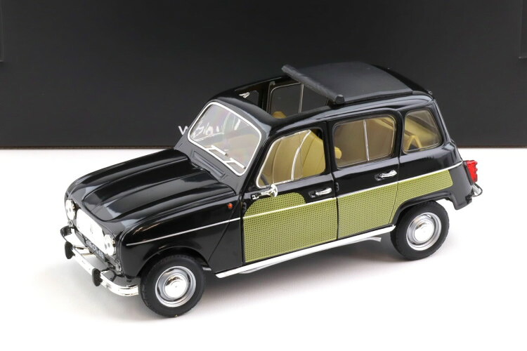 ノレブ 1/18 ルノー 4L パリジェンヌ 黒いこと 開閉Norev 1:18 Renault 4L Parisienne black