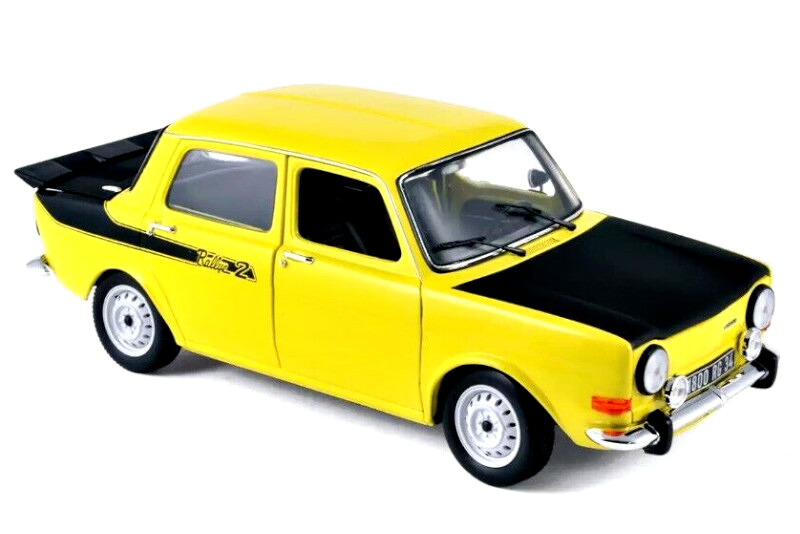 ノレブ 1/18 シムカ 1000 ラリー 2 1976 黄色Norev 1:18 Simca 1000 Rally 2 1976 Yellow