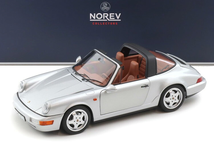 ノレブ 1/18 ポルシェ 911 964 カレラ4 タルガ 1990 シルバーメタリックNorev 1:18 Porsche 911 964 Carrera 4 Targa 1990 Silver Metallic｜Reowide モデルカー カタログ SHOP