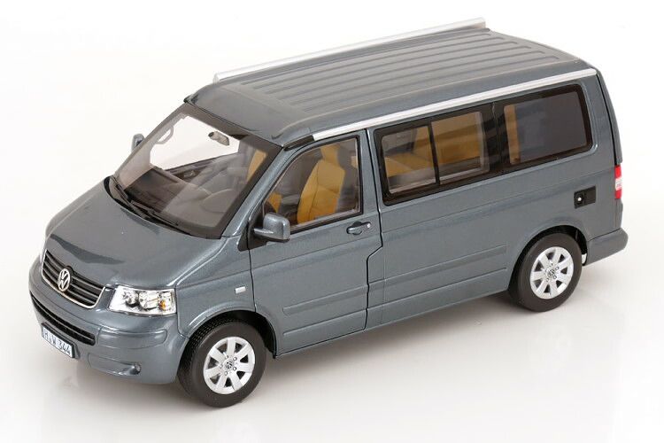 ノレブ 1/18 フォルクスワーゲン T5 バス カリフォルニア 2003 グレー メタリック 1000台限定 開閉 Norev 1:18 VW T5 Bus California 2003 greymetallic Limited Edition 1000 pcs