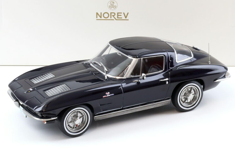 ノレブ 1/18 シボレー コルベット スティングレイ クーペ 1963 デイトナブルー 200台限定 NOREV 1:18 Norev Chevrolet Corvette Sting Ray Coupe 1963 Daytona blue Limited 200 pcs