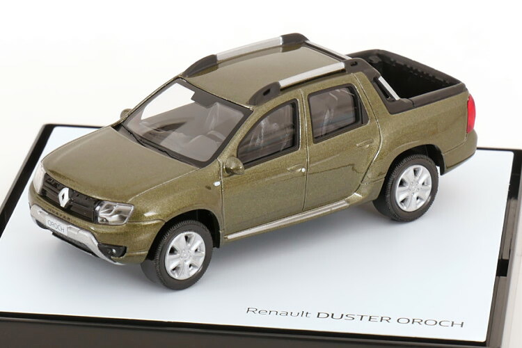 ノレブ 1/43 ルノー ダスター オロチ 2015 ダークグリーンメタリック ルノー特別仕様 Norev 1:43 Renault Duster Oroch 2015 darkgreen-metallic special edition of Renault