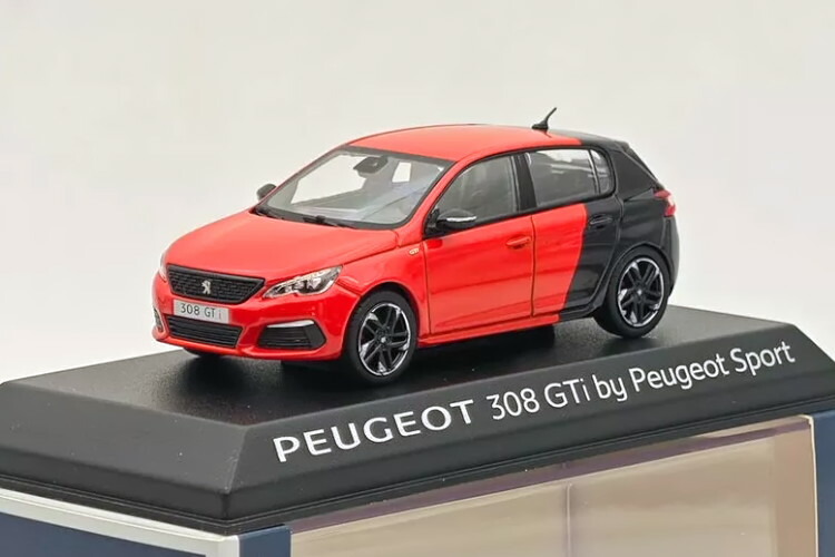 ノレブ 1/43 プジョー 308 スポーツ バージョン 2 2015 レッド ブラックNorev 1:43 PEUGEOT 308 SPORT VERSION 2 2015 RED BLACK