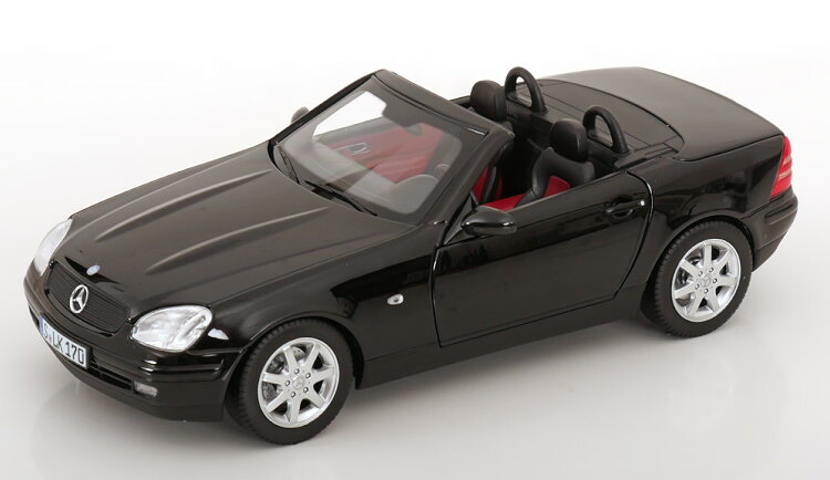 ベンツ特注 ノレブ 1/18 メルセデス SLK 200 読み込むはやりっ子 1996～2000 黒いこと メルセデス人並み外れた遣りかた 開閉Norev 1:18 Mercedes SLK 200 Roadster 1996-2000 black special edition of Mercedes