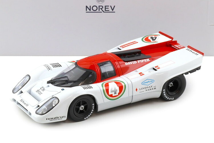 ノレブ 1/18 ポルシェ 917K #4 デビッド パイパー 一ころ キャラミ9第四次元 1971 アダモヴィッチ/カゾーニ\u003cBR\u003eNorev 1:18 Porsche 917K N4 David Piper Racing 9h Kyalami 1971 Adamowicz/Casoni