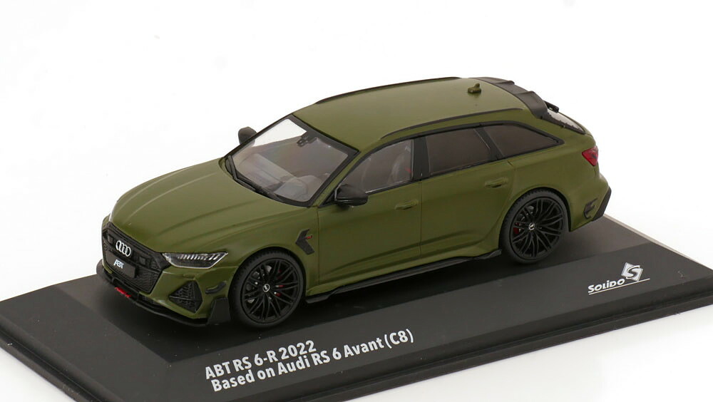 ソリド 1/43 アウディ ABT RS 6 R アバント 2022 オリーブグリーン Solido 1:43 Audi ABT RS 6 R Avant 2022 olive green