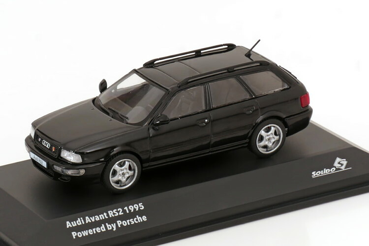 ソリド 1/43 アウディ アバント RS2 パ単語 バイ ポルシェ 1995 黒いことSolido 1:43 Audi Avant RS2 Powered by Porsche 1995 black 乗り物のおもちゃ-ミニカー・トイカー-車
