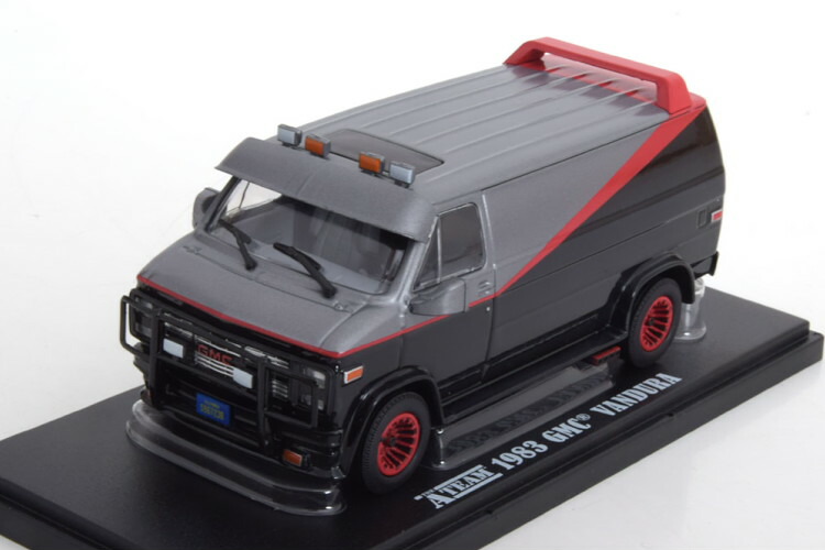 グリーンライトコレクティブル 1/43 GMC バンデューラ「特攻野郎Aチーム」1983 ショーケース破損 Greenlight Collectibles 1:43 GMC Vandura from the Series A-Team 1983 Show Case damaged