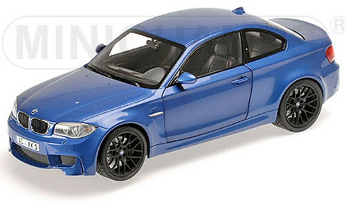 超希少　MINICHAMPS 1/18 BMW 1er M クーペ 1/18 Minichamps BMW 1M Coupe (Blue) - LIVECARMODEL.com
