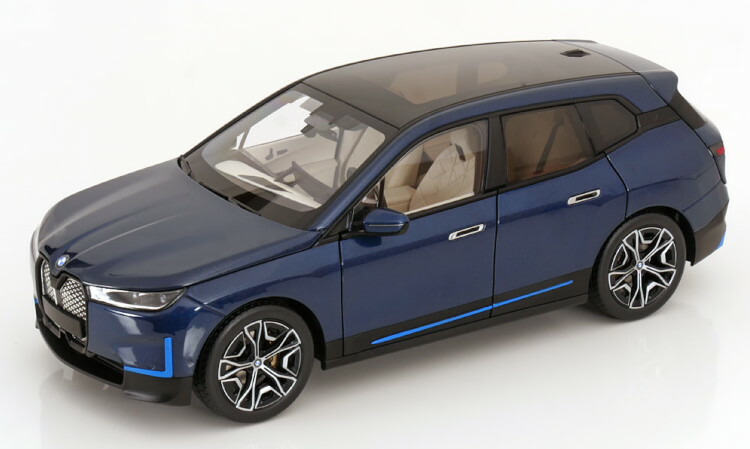 ミニチャンプス 1/18 BMW iX 2022 ブルーメタリック 開閉 Minichamps 1:18 BMW iX 2022 blue metallic