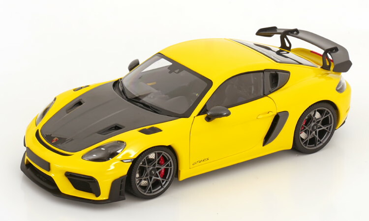ミニチャンプス　ポルシェ 718 ケイマンGT4 1/43 ミニカー イエロー reowide-interior_wap0204160k