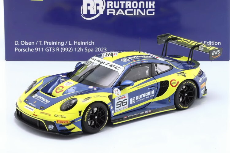 楽天市場】ミニチャンプス 1/18 ポルシェ 911/992 GT3 R #44 10