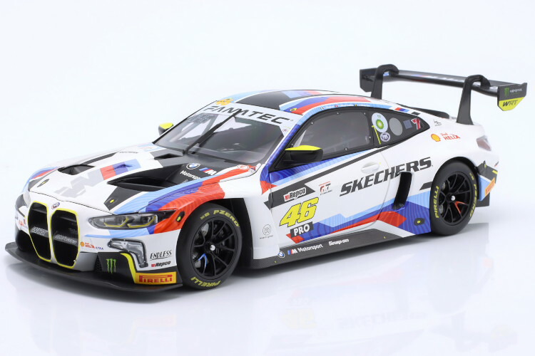 世界限定749台VR46 BMW M4 GT3 1/18 minichamps Minichamps 1:18 BMW M4 GT3 #46 5th 12h Bathurst 2024 Rossi