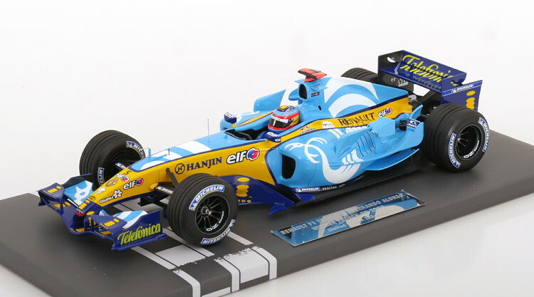 ミニチャンプス 1/18 ルノー R25 優勝 フランスグランプリ 2005 アロンソ 288台限定 Minichamps 1:18 Renault R25 Winner GP France 2005 Alonso Limited 288 pcs