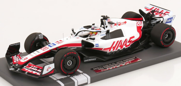 ミニチャンプス 1/18 ハース VF-22 ブラジルグランプリ 2022 マグヌッセン 144台限定 Minichamps 1:18 Haas VF-22 GP Brasilia 2022 Magnussen Limited Edition 144 pcs