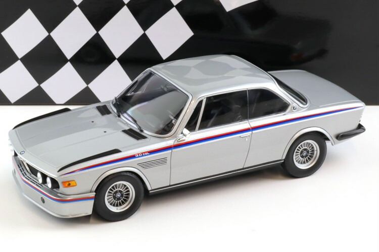 ミニチャンプス 1/18 BMW 3.0 CSL クーペ E9 1973 しろがね色 メタリックMinichamps 1:18 BMW 3.0 CSL Coupe E9 silver metallic 1973