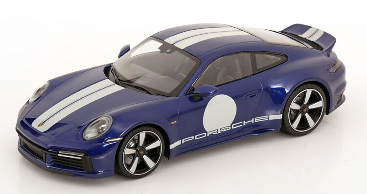 ミニチャンプス 1/18 ポルシェ 911 992 運動競技古典派音楽 2022 ブルーメタリック/白いこと 174台押さえるMinichamps 1:18 Porsche 911 (992) Sport Classic 2022 bluemetallic white Limited 174 pcs