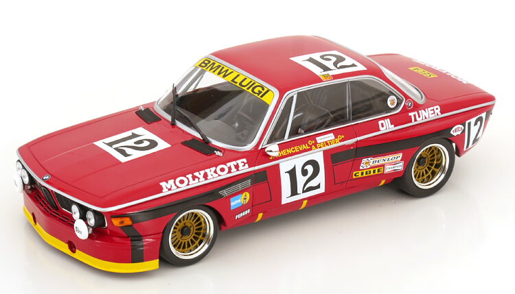 ミニチャンプス 1/18 BMW 3.0 CSL E9 #3 ル・マンス24時間 スパ 優勝 1974 Peltier/Xhenceval/デュドネ 300台限定 Minichamps 1:18 BMW 3.0 CSL E9 N12 Winner 24h Spa 1974 Peltier/Xhenceval/Dieudonne Limited Edition 300 pcs