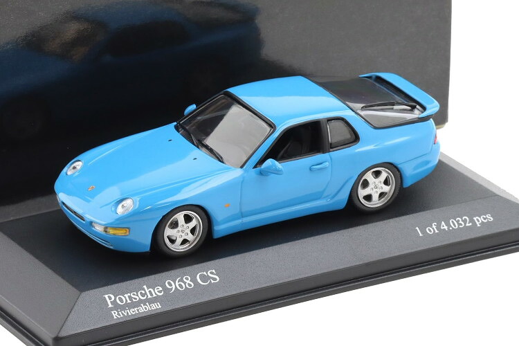 ミニチャンプス 1/43 ポルシェ 968 CS 1993 リビエラブルーMinichamps 1:43 Porsche 968 CS 1993 Riviera Blue｜Reowide モデルカー カタログ SHOP