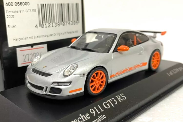 ミニチャンプス ポルシェ 911 GT3 RS 997 1/43 ミニチャンプス 1/43 ポルシェ 911 997 GT3 RS シルバー