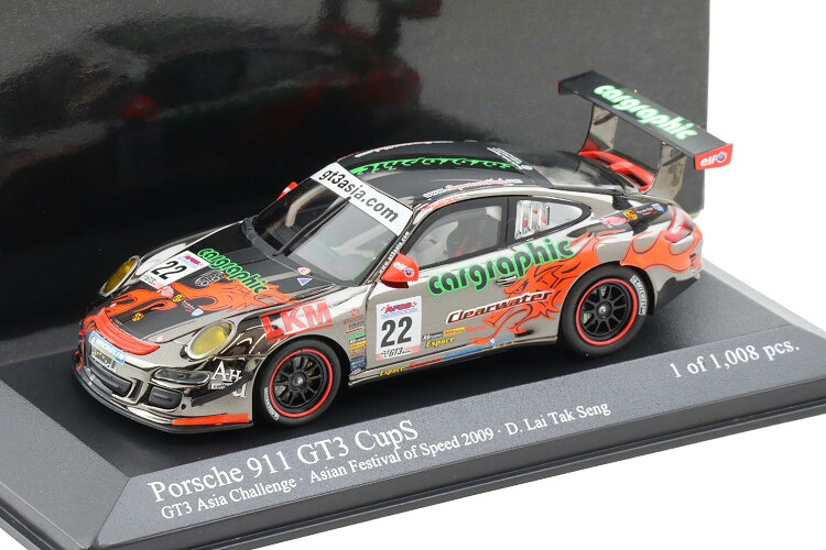 ミニチャンプス 1/43 ポルシェ 911 GT3 Cup S #22 GT3アジア 2009 ライ タク センMinichamps 1:43 Porsche 911 GT3 Cup S #22 GT3 Asia 2009 David Lai|Reowide モデルカー カタログ SHOP