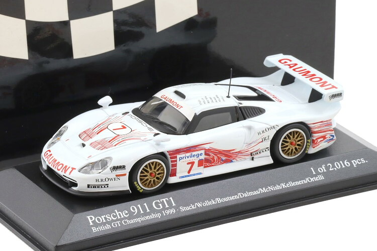 ミニチャンプス 1/43 ポルシェ 911 996 GT1 #7 ブリティッシュGTC 1999 Stuck/WollekMinichamps 1:43 Porsche 911 996 GT1 #7 British GTC 1999|Reowide モデルカー カタログ SHOP