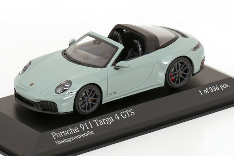 ミニチャンプス 1/43 ポルシェ 911 992 カレラ GTS タルガ 2025 ライト グリーン メタリック 336台限定 Minichamps 1:43 Porsche 911 (992) Carrera GTS Targa 2025 lightgreen metallic Limited Edition 336 pcs
