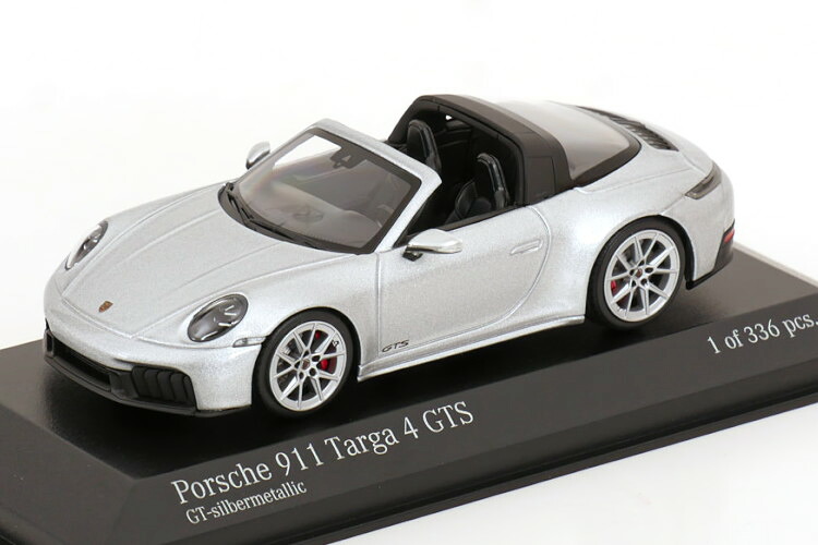ミニチャンプス 1/43 ポルシェ 911 992 2 タルガ 4 GTS カブリオレ オープン 2024 シルバーMinichamps 1:43 PORSCHE 911 992 2 TARGA 4 GTS CABRIOLET OPEN 2024 SILVER｜Reowide モデルカー カタログ SHOP