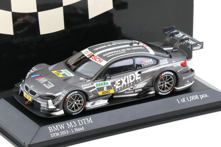 ミニチャンプス 1/43 BMW M3 E92 DTM #8 チーム RBM 2013 ジョーイ ハンドMinichamps 1:43 BMW M3 E92 DTM N8 Team RBM 2013 J.Hand｜Reowide モデルカー カタログ SHOP
